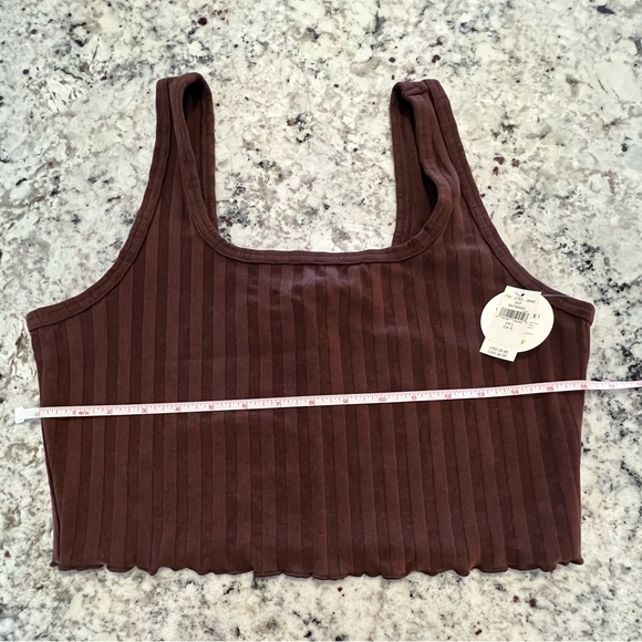 Aerie Offline Groove midi skirt & tank brown rib knit matching set Large NWT - Picture 5 of 16